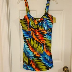 Islander Brand Swim Dress, Size 12, Multicolor